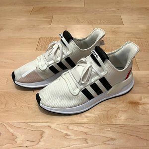 Adidas U Path Run Sneakers, Size 10.5, Tan with various accent colors